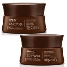 Kit 2 Unidades Amend Máscara Expertise Realce da Cor Castanho Brilliant 300g