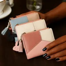 Kit De 1 até 3 Carteiras Bolsa de mão Feminina Pequena Multifuncional - Organização e Elegância