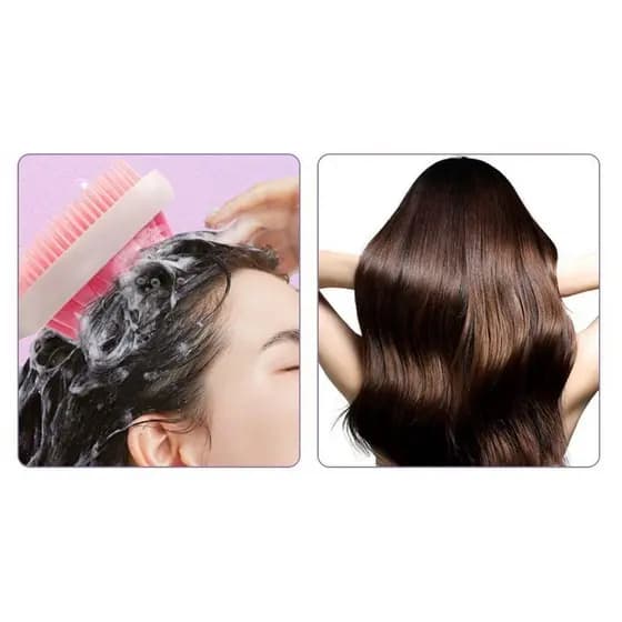 2 Em 1 Molhado ou Seco Couro Cabeludo Massageador Escova Dupla Face Massagem Pente Shampoo Corpo Macio