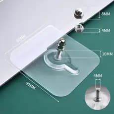 Kit 8 PÇS Gancho de Parede Adesivo Multiuso Para Pendurar Quadros Utensílios De Cozinha Banheiros Parafuso