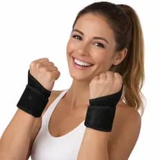 Kit com 2 Unidades Munhequeira  Profissional Ajustável Protetor de Punho, Treino, fisioterapia
