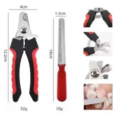 Kit Alicate + Lixa Cachorro Gatos de Todos Os Tamanhos Profissional Garantindo Um Corte Sem