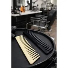 Pente De Corte Profissional Carbono Antiestático Modelador Definidor Para Cabelo