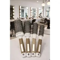 Escovas Vazada Profissional Térmica Cerâmica Nano Tecnologia Para Escovação Cabelo
