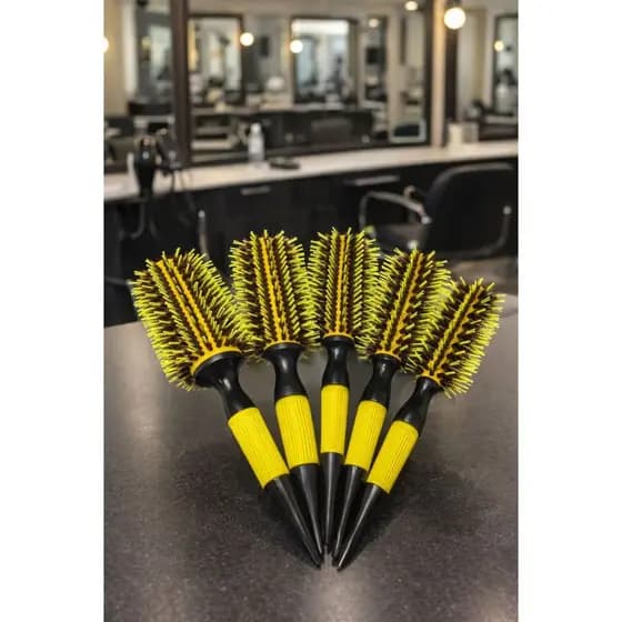 Escova Profissional de Cerdas Naturais de Javali Para Cabelo