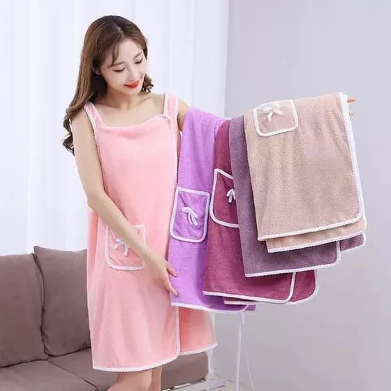 Toalha de Banho Coral Fleece – Macia, Grossa, Secagem Rápida e Alta Absorção roupões de banho Beach Spa, roupas de banho