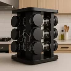 Porta Condimentos Temperos Giratório 12 Potes Vidro Praticidade Na Cozinha