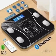 Balança Digital Inteligente Bluetooth com App | Até 180kg | Alta Precisão Vidro Temperado