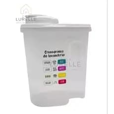 Porta Sabão em Pó 2 Litros com Tampa Vedada – Ideal para Lavanderia