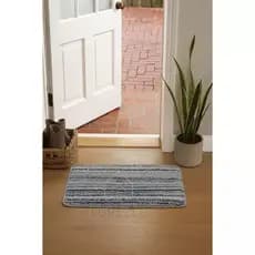 Tapete Decorativo 38x58 cm – Listrado Azul e Bege
