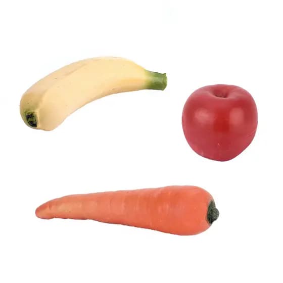 Adereços mágicos Banana/maçã/cenoura de borracha falsa mágica transformada em mãos vazias desaparecedas novamente 9HT5