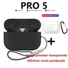 Fone De Ouvido AiPod pro 5s TWS Bluetooth Sem Fio Bluetooth 5.3 Esportivos