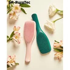 Kit 2 Escovas de Cabelo Desembaraçadoras  Escova Raquete   Escova Mágica Pronta Entrega！