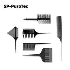 Kit 6 Pentes Funil Profissionais Para Mechas E Luzes Tintura De Cabelo Cabeleireiro Salão De Beleza
