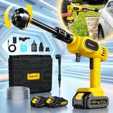 RubroX 6-em-1 bocal sem fio Lavadora de alta pressão 200W/300W/recarregável e kit de limpeza