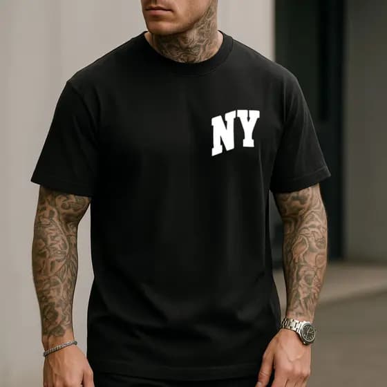 Camiseta New York NY 100% Algodão Premium
