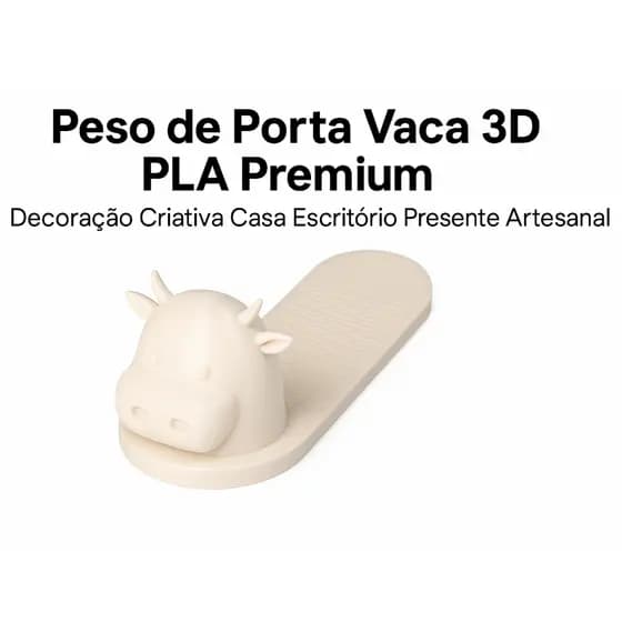 Vaca De Porta Para Casa e Escritório - Batente De Porta