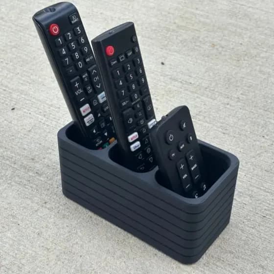 Suporte 3D Controle Remoto Mesa Organizador PLA