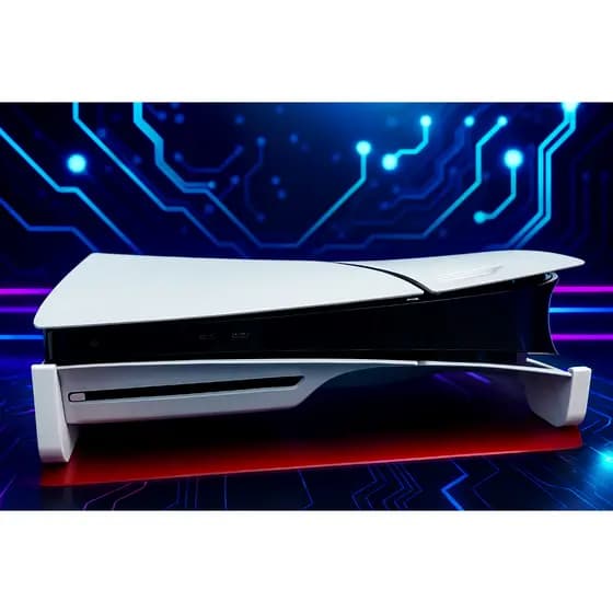 Suporte PS5 SLIM 3D Horizontal Antiderrapante Ventilado Estável PLA Console Gamer *PS5 slim com leitor de disco*