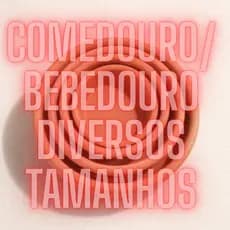 Comedouro E Bebedouro De Barro Para Cães Gatos Coelhos Aves Pássaros Hamster Porquinho Da Índia