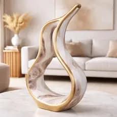 Vaso Decorativo Pinguim Ceramica Luxo Estante Centro Mesa Cor