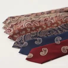 Gravata jacquard em estoque com grande padrão floral para noivo e padrinhos em banquetes e recepções, vestuário formal m