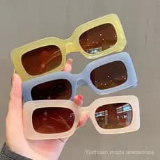 Óculos de sol femininos de armação pequena, estilo coreano, em cores vibrantes, óculos hip-hop, óculos de sol modernos p
