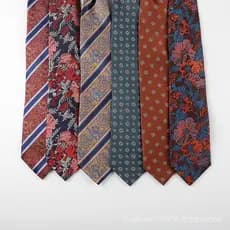 Gravata masculina vintage listrada estilo europeu de 8 cm, formal e casual, versátil para banquetes.