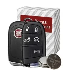 Botões Chave Capa Presença Para Fiat Toro Diesel 5 botoes com bateria