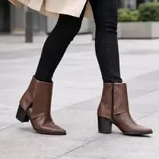BOTA DE CAPA FEMININA MARRON