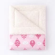 MANTA PARA BEBE COM SHERPA DIVERSAS ESTAMPAS 90X80