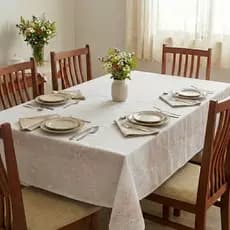 Toalha de Mesa em Linho 4, 6 8 Lugares