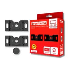 Suporte TV Universal Fixo LED LCD Smart TV 32 42 43 50 55 65 até 90 Polegadas Brasforma SBRU951