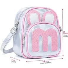 Bolsa Infantil Menina Transversal Bolsinha com Alça Ajustável