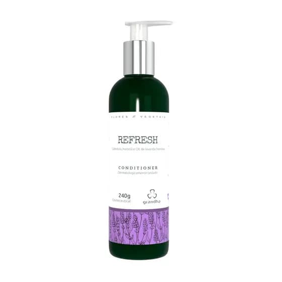 Condicionador Grandha  Flores e Vegetais Refresh 240g  Refrescante  Terapêutico Profissional| Beleza
