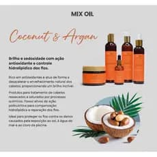 KIT GRANDHA MIX OIL (SHAMPOO, CONDICIONADOR, OLEO DE COCO , CREME CUIDADOS COM A PELE, PÓS SOL SAUDE