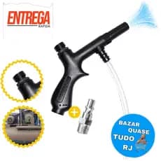 Bico Pulverizador de Ar para Compressor com Pino de Engate 1/4 Limpeza Pintura e Lavagem