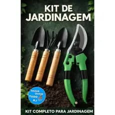 Jardinagem Conjunto 4 Peças 25cm Ferramentas de Jardim  De Aço Cabo De Madeira