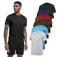 Camiseta Dry Fit Masculina Lisa Casual Treino Manga Curta