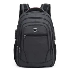 Mochila Escolar Resistente Bem Espaçosa Faculdade Trabalho Viagem Cabo De Aco Usb/Fone
