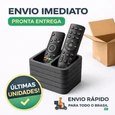 Organizador Porta Controle Remoto Moderno Slim – Suporte para 1, 2 ou 3 Controles | Porta Controle para Sala, Quarto