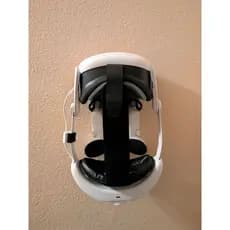 Suporte Meta Quest 2 3 3S Parede | Organizador VR Porta Óculos e Controles | Instalação Sem Furar DUPLA FACE