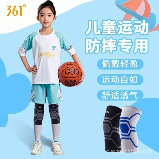 Novo produto ° Joelheiras infantis para basquete, futebol, corrida, proteção anti-colisão e anti-queda para articulações