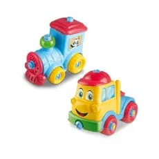 Kit Caminhao Trem Brinquedo Multicolorido Infantil Diversao Creativa
