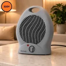 Aquecedor Portatil Termoventilador 2000W Controle Termostatico Ambiente Compacto Leve 220V Cinza