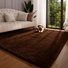 Tapete Felpudo  Shaggy Premium 1,00 x 1,50Mt Para Sala e Quarto