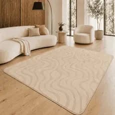 Tapete Jacquard 2,00 x 1,40 m com Base Antiderrapante para Sala, Quarto e Escritório