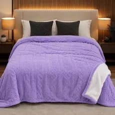 Cobertor Casal Dupla Face Sherpa  2,20 X 1,80 Mt Varias Cores