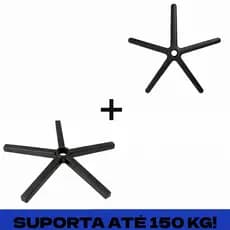 Upgrade Base Cadeira Gamer Reforçada de Aço Suporta até 150kg + Capa