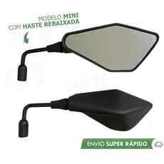 Retrovisor Mini Kawasaki Z400 Rebaixado 90º Honda Ou Yamaha Renascença